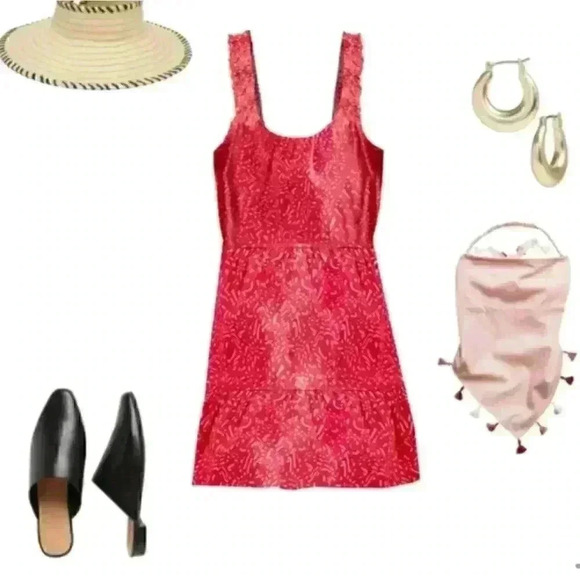 Banana  Republic Ruffle Fit- And- Flare Dress - Picture 3 of 12